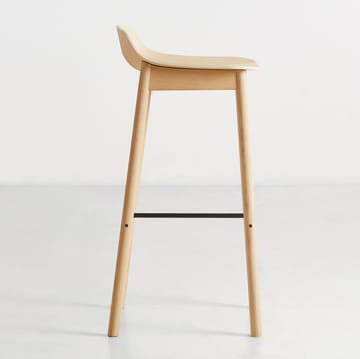 Chaise de bar Mono - Chêne pigmenté blanc - Woud