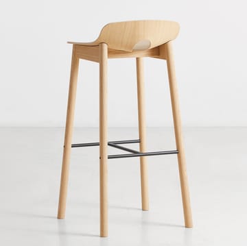Chaise de bar Mono - Chêne pigmenté blanc - Woud