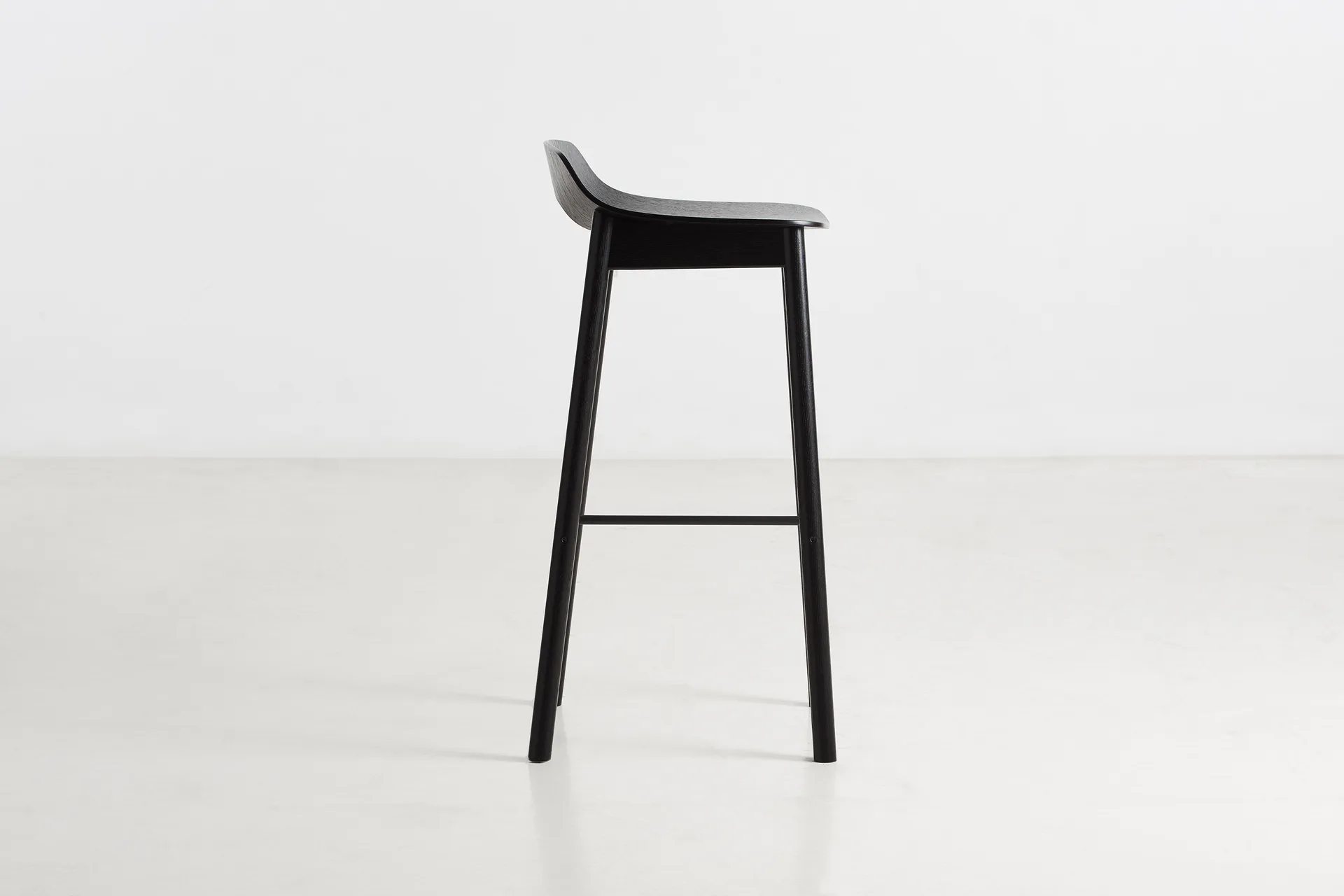 Chaise de bar Mono, Noir Woud