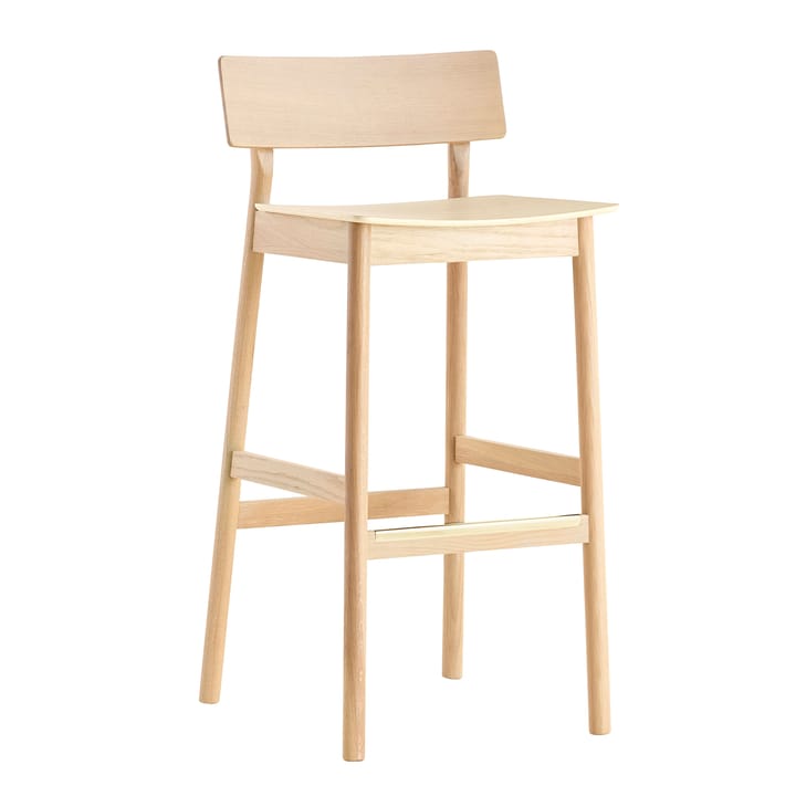 Chaise de bar Pause 75 cm, chêne pigmenté blanc Woud