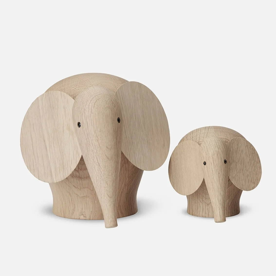 Eléphant en bois Nunu, moyen Woud