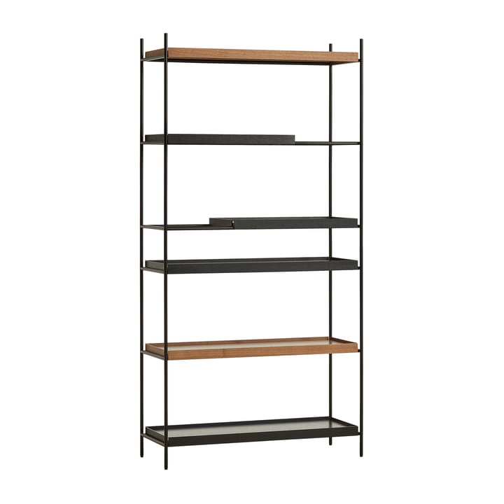 Étagère à plateaux haute en noyer, 100x201 cm - Style 3 - Woud
