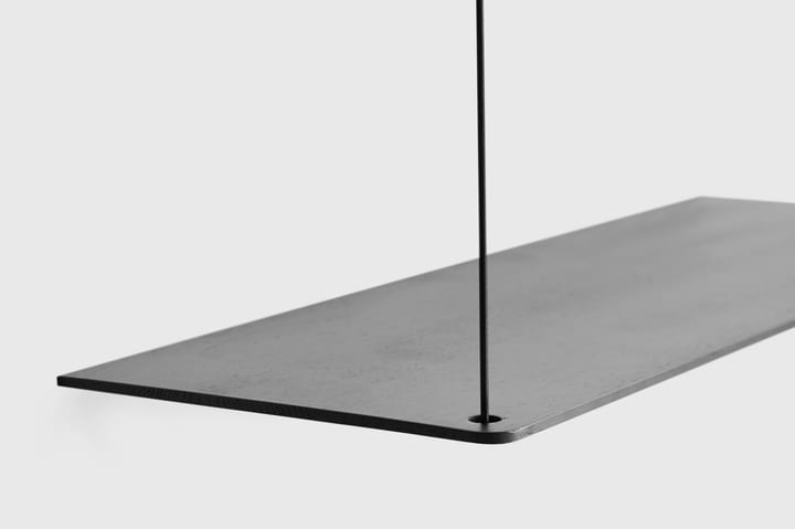 Étagère d'appoint Stedge 80 cm, Chêne peint en noir Woud