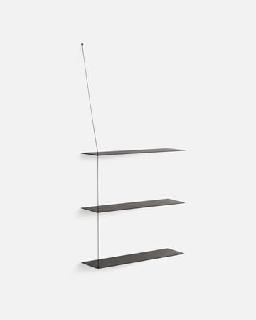 Étagère d'appoint Stedge 80 cm - Chêne peint en noir - Woud