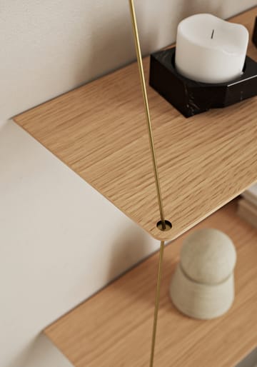 Étagère d'appoint Stedge 80 cm - Chêne - Woud