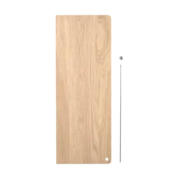 Étagère d'appoint Stedge - Chêne blanchi-brossé acier - Woud