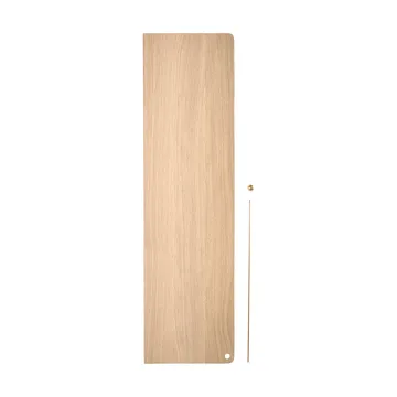 Étagère d'appoint Stedge - Chêne blanchi-laiton, 80 cm - Woud