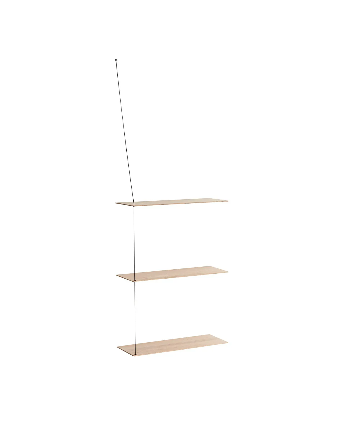 Étagère d'appoint Stedge, Chêne blanchi-noir, 60 cm Woud Étagère d'appoint Stedge, Chêne blanchi-noir, 60 cm Woud