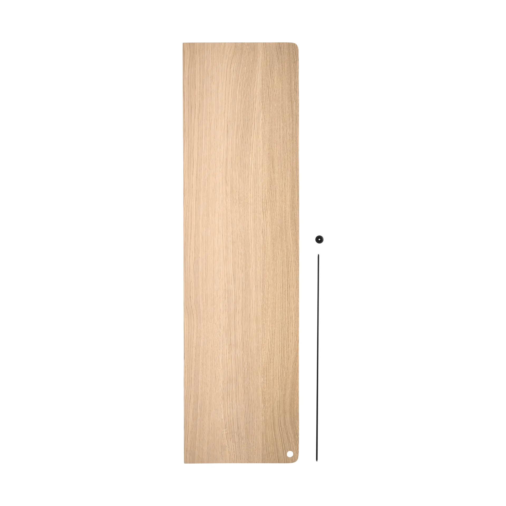 Étagère d'appoint Stedge, Chêne blanchi-noir, 80 cm Woud