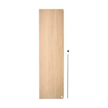 Étagère d'appoint Stedge - Chêne blanchi-noir, 80 cm - Woud