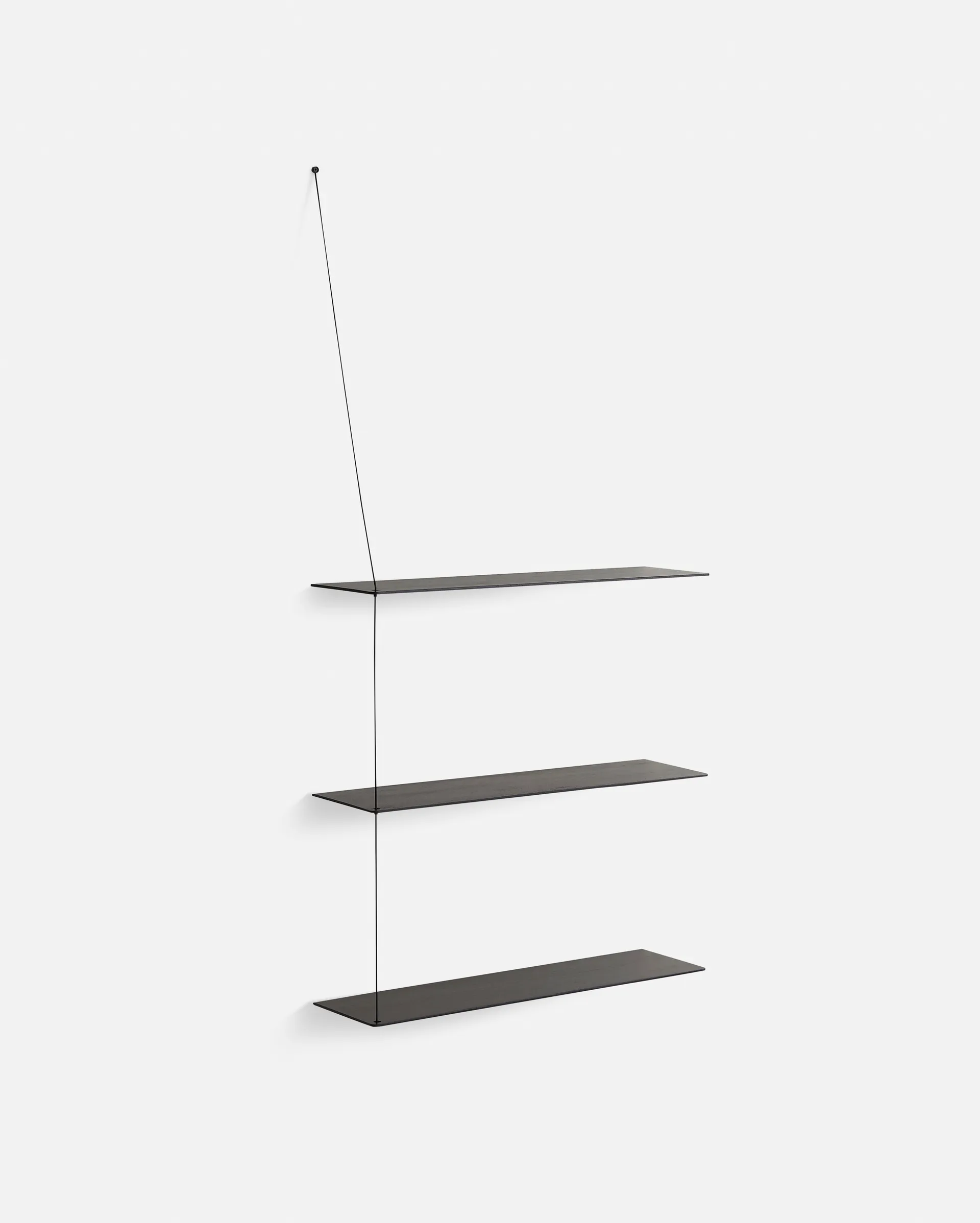 Étagère d'appoint Stedge, Chêne noir, 80 cm Woud