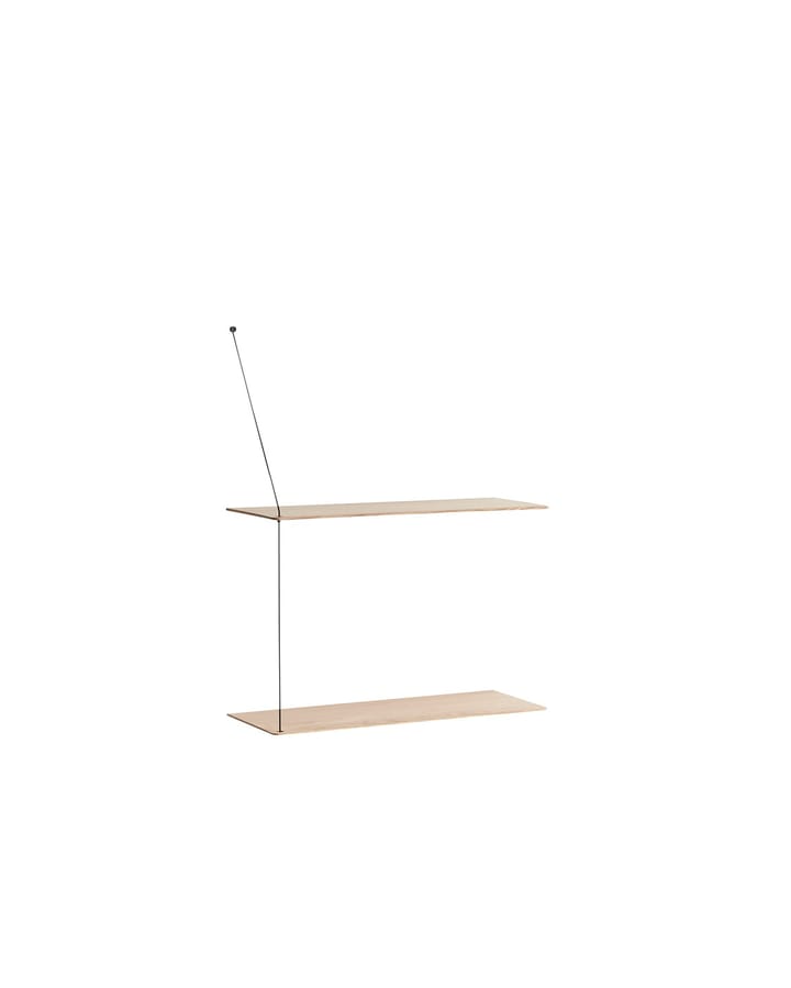 Etagère Stedge 60 cm, Chêne pigmenté blanc Woud