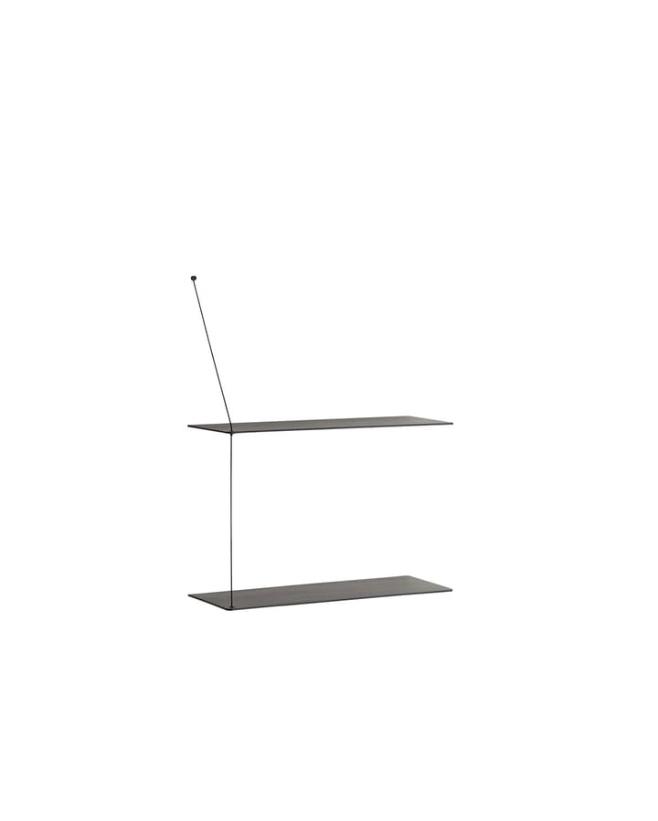 Etagère Stedge 60 cm, Frêne teinté noir Woud