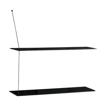 Etagère Stedge - Chêne noir, 80 cm, 2 étagères - Woud