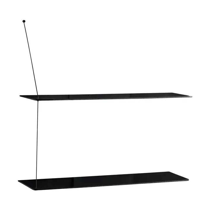 Etagère Stedge - Chêne noir, 80 cm, 2 étagères - Woud
