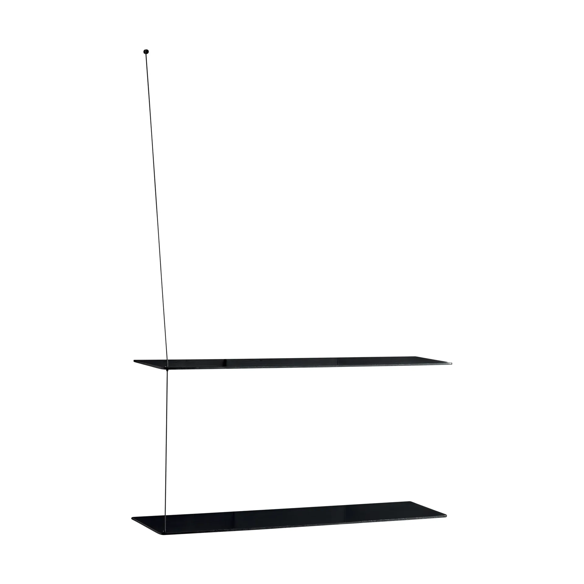 Etagère Stedge, Chêne noir, 80 cm, 2 étagères Woud