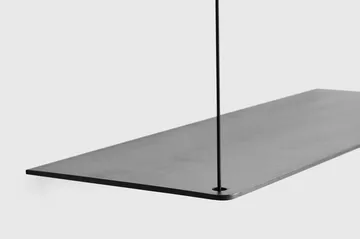 Etagère Stedge - Chêne noir, 80 cm, 2 étagères - Woud