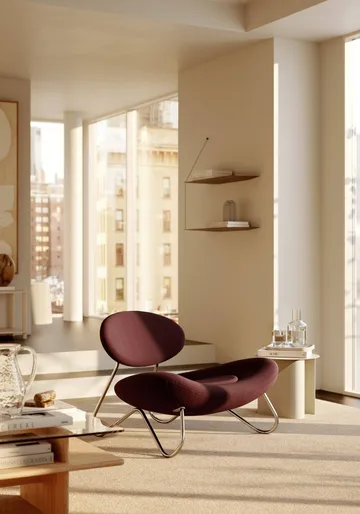 Etagère Stedge - Chêne noir-laiton, 80 cm, 2 étagères - Woud