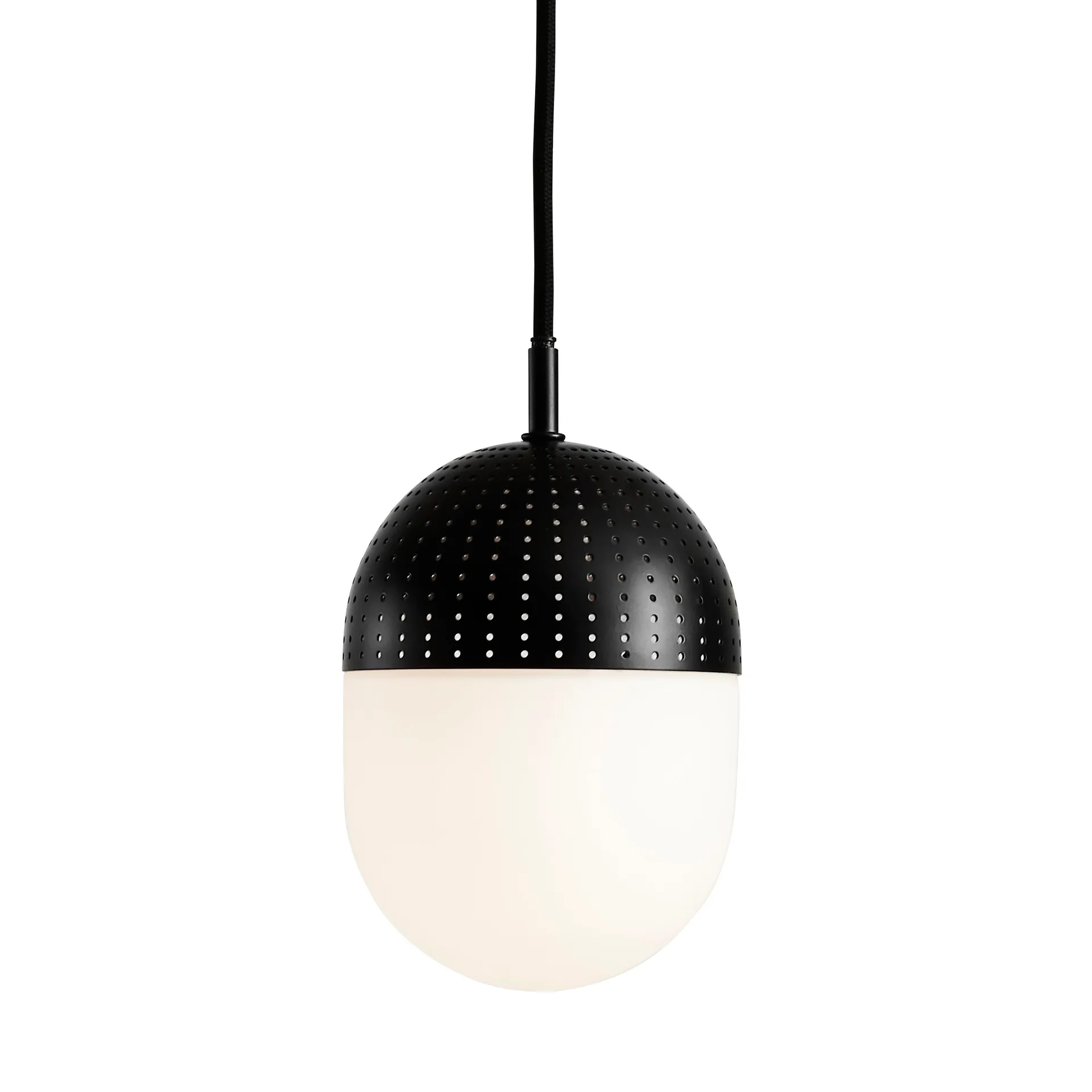 Lampe à suspension Dot moyenne, noir Woud
