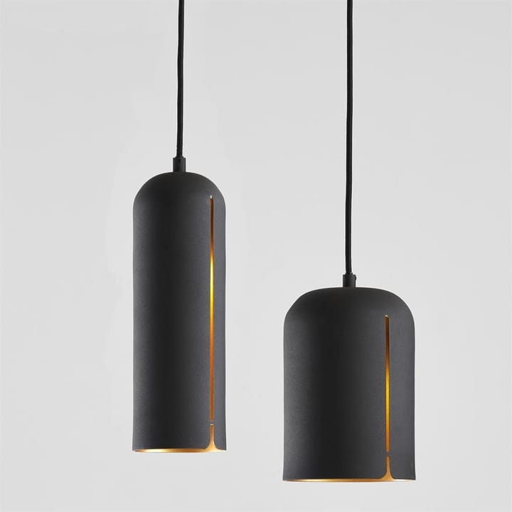 Lampe à suspension Gap courte, noir Woud