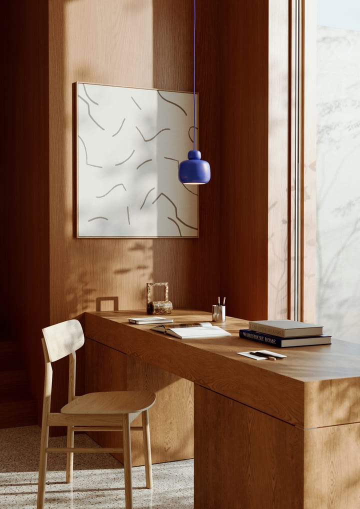 Lampe à suspension Stone small, Cobalt blue Woud