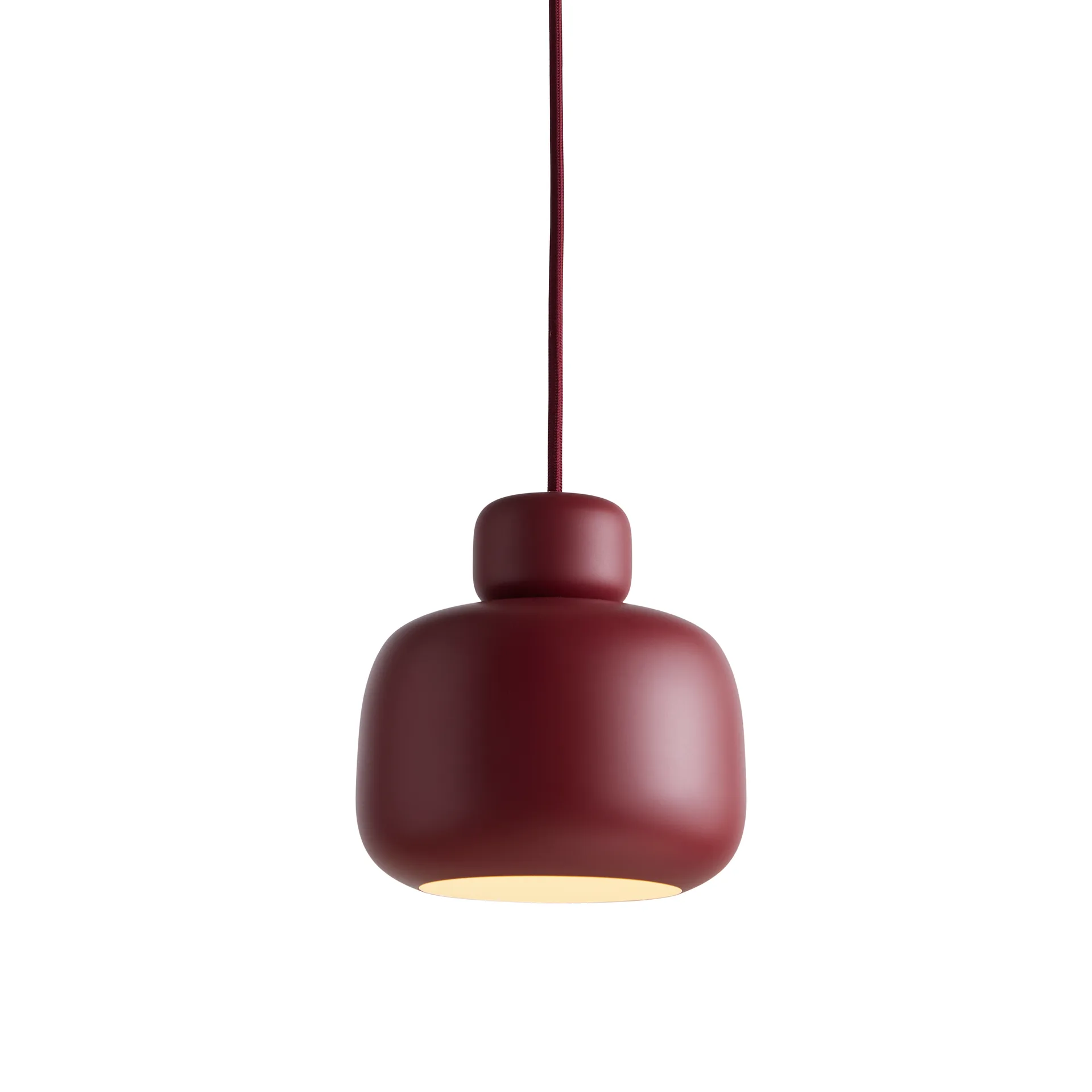 Lampe à suspension Stone small, Deep red Woud