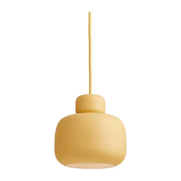 Lampe à suspension Stone small - Jaune moutarde - Woud