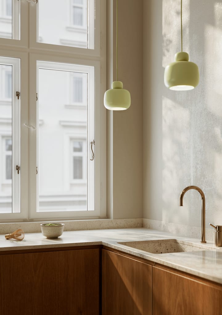 Lampe à suspension Stone small, Matcha green Woud