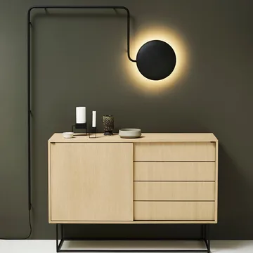 Lampe murale Mercury - noir - Woud