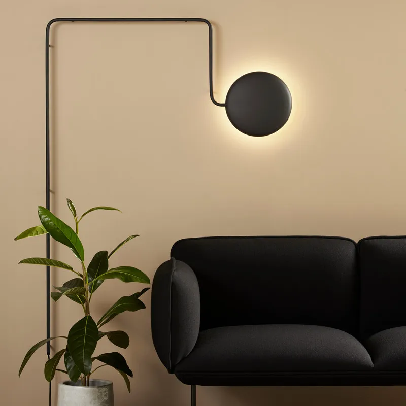 Lampe murale Mercury, noir Woud