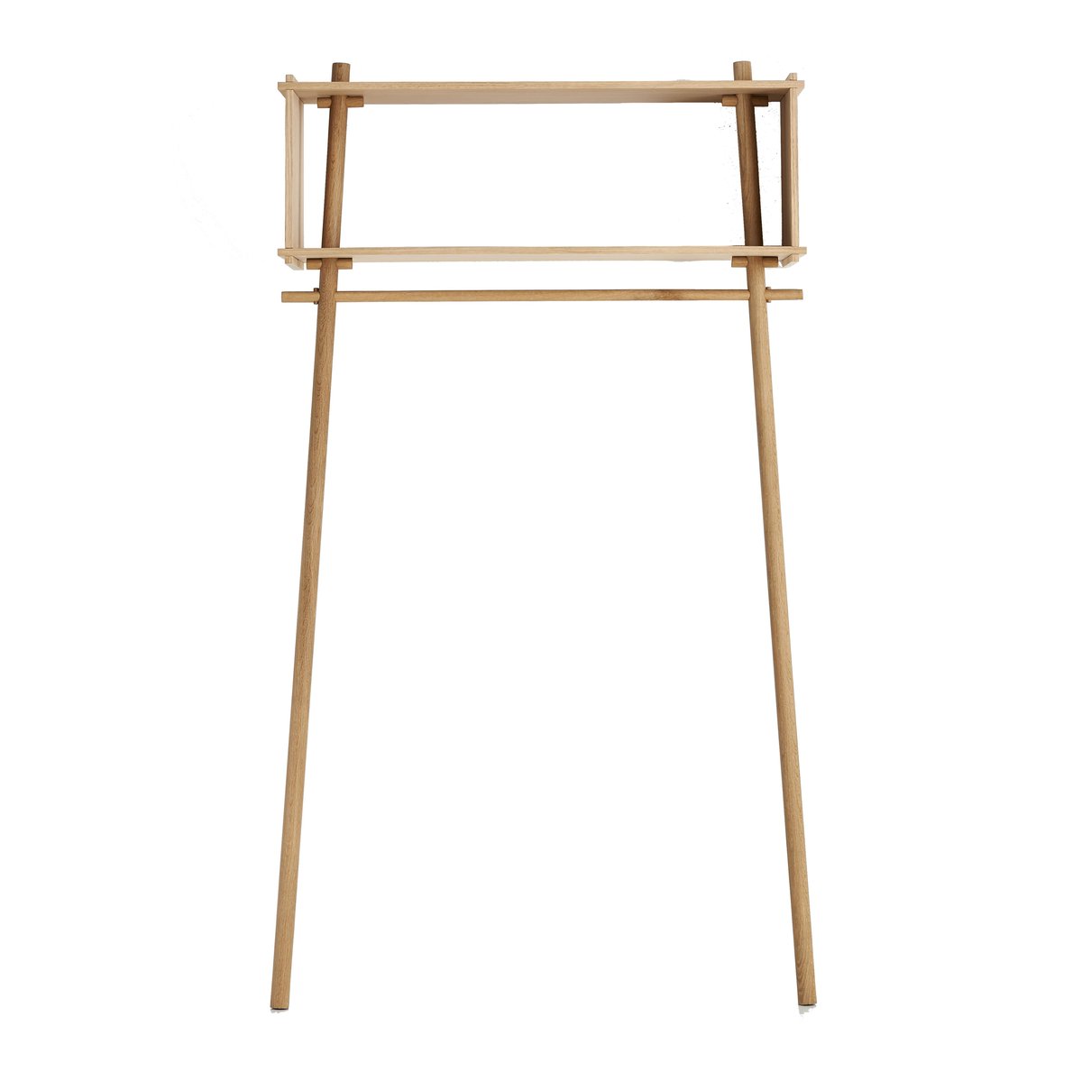 Woud Penderie Töjbox, Large chêne traité | Design Scandinave | Cintres & portants | Marron
