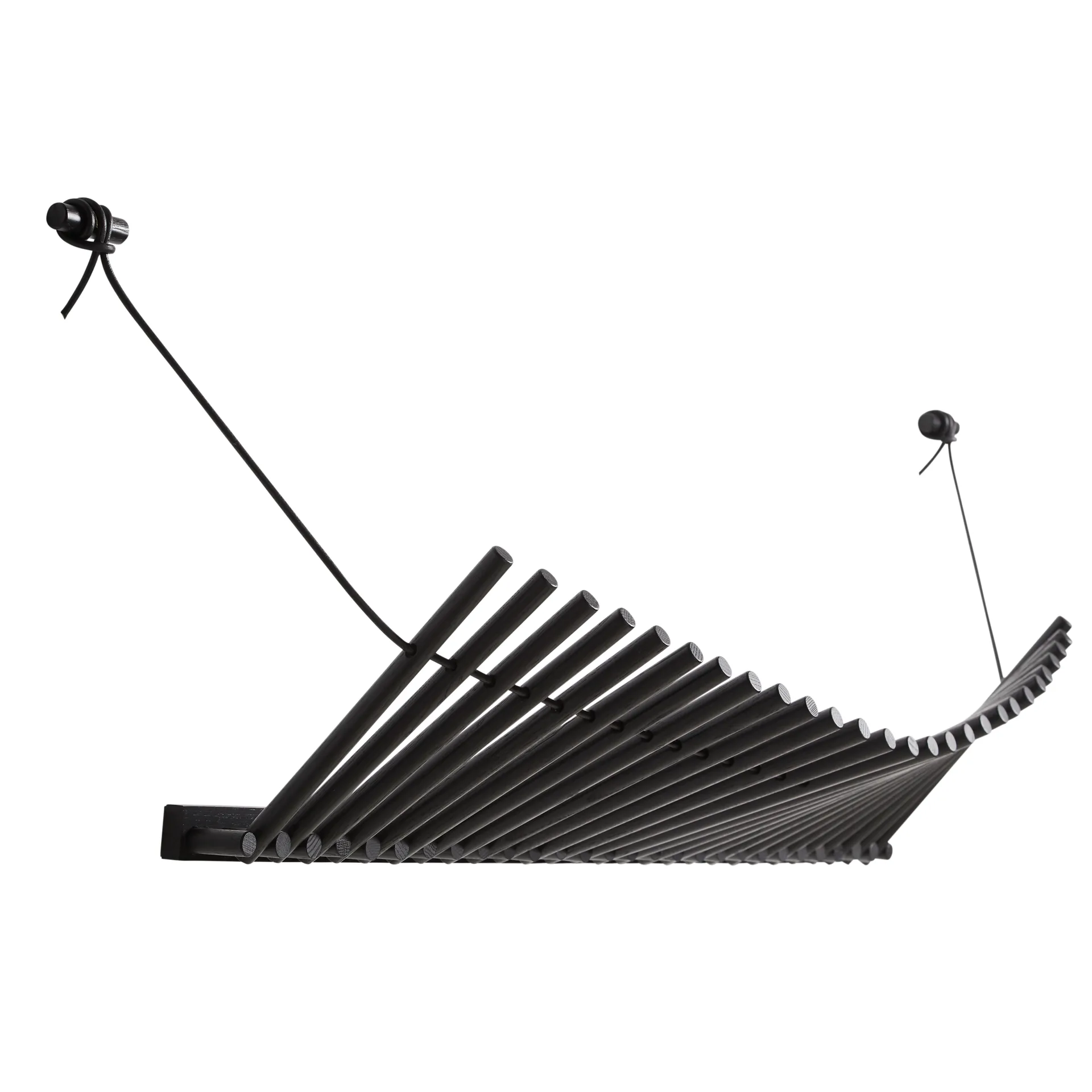 Porte-manteaux Knaegt, chêne peint noir Woud