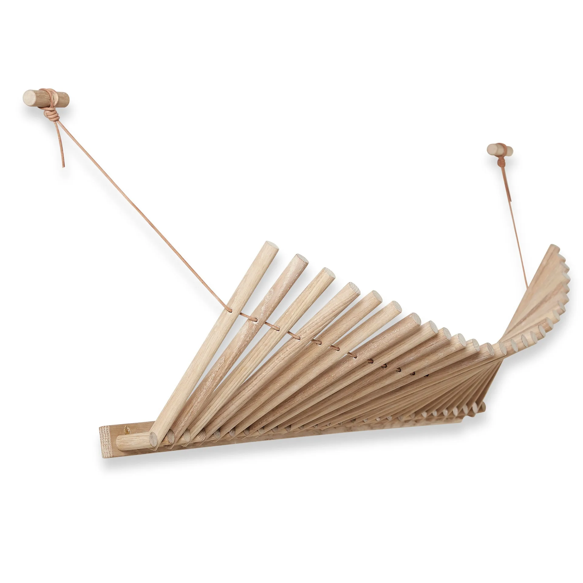 Porte-manteaux Knaegt, chêne pigmenté blanc Woud