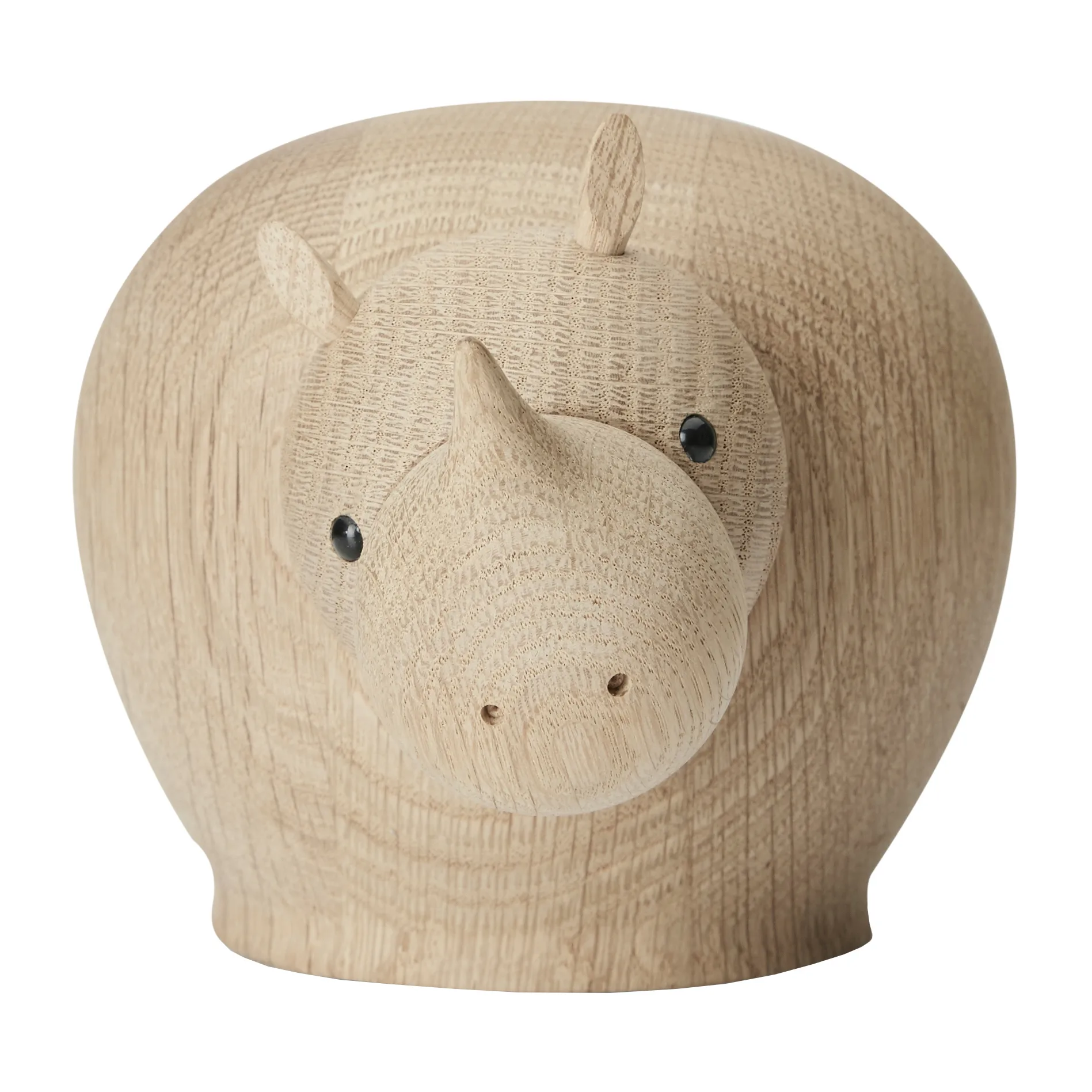 Rhinocéros en bois Rina, Medium Woud