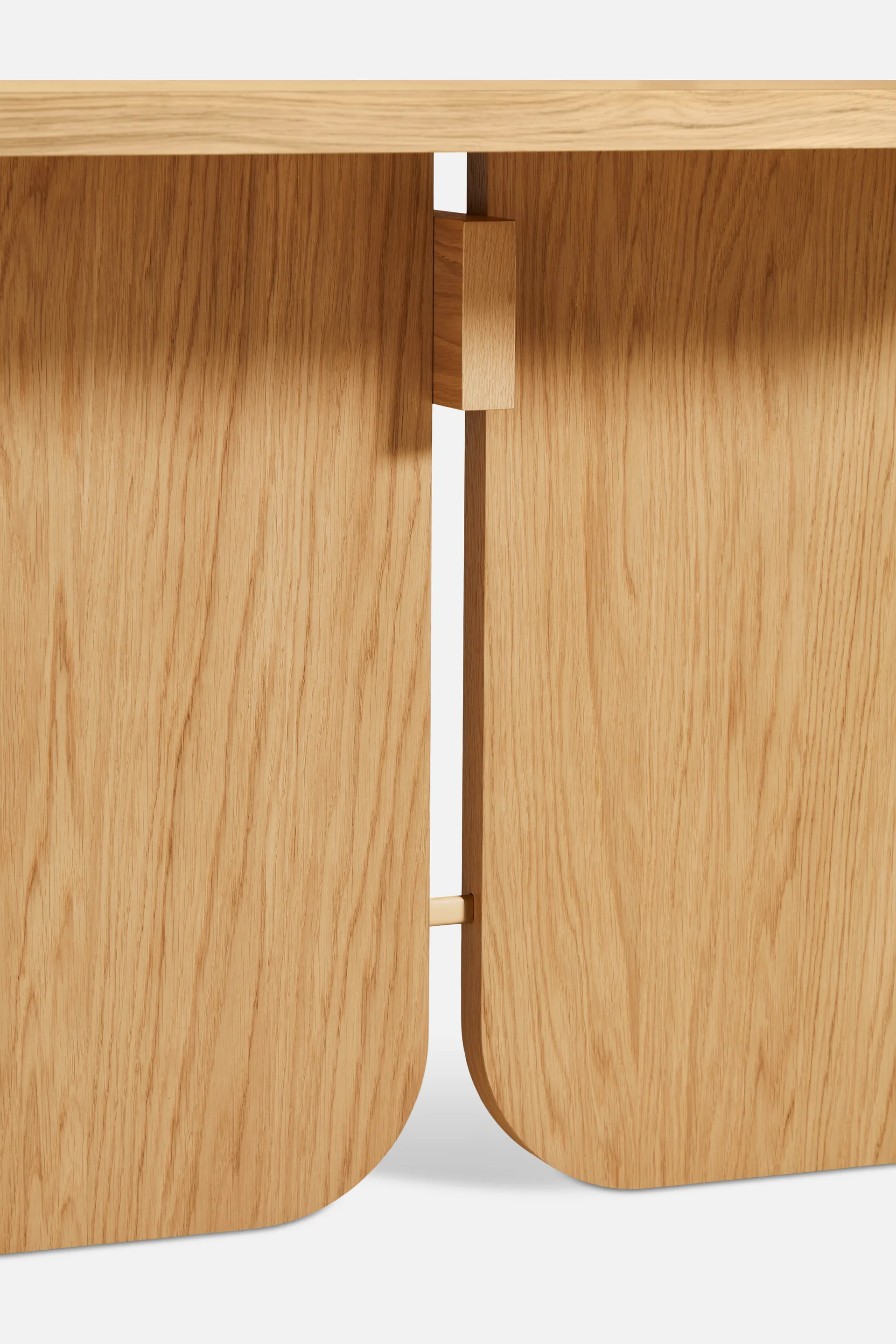 Table à manger Kimono 240x90 cm, Bois de chêne laqué blanc pigmenté Woud