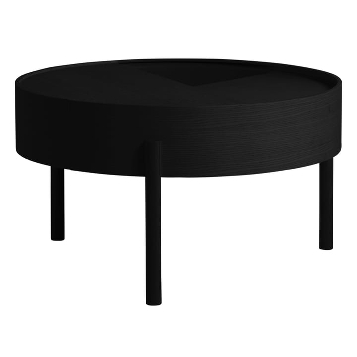 Table basse Arc Ø66 cm - frêne peint noir - Woud