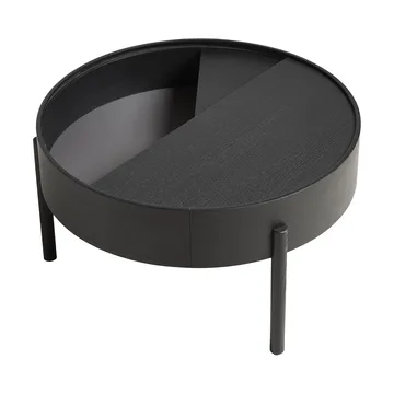 Table basse Arc Ø66 cm - frêne peint noir - Woud