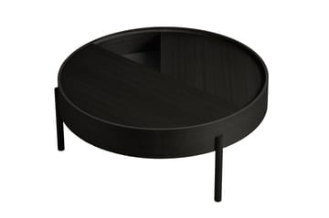 Table basse Arc Ø89 cm - Frêne teinté noir - Woud