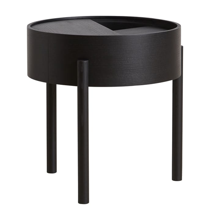 Table d’appoint Arc - frêne peint noir - Woud