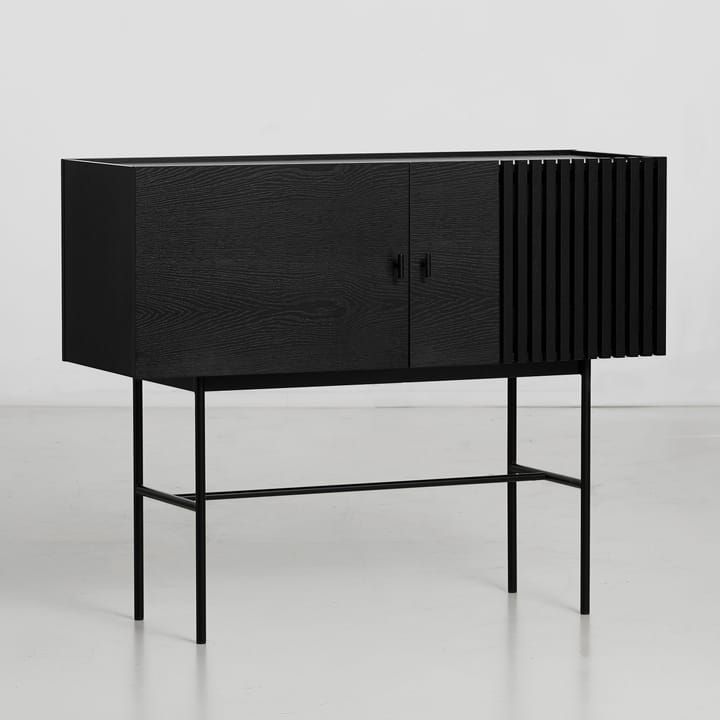 Table d'appoint Array, 120 cm, chêne peint noir Woud