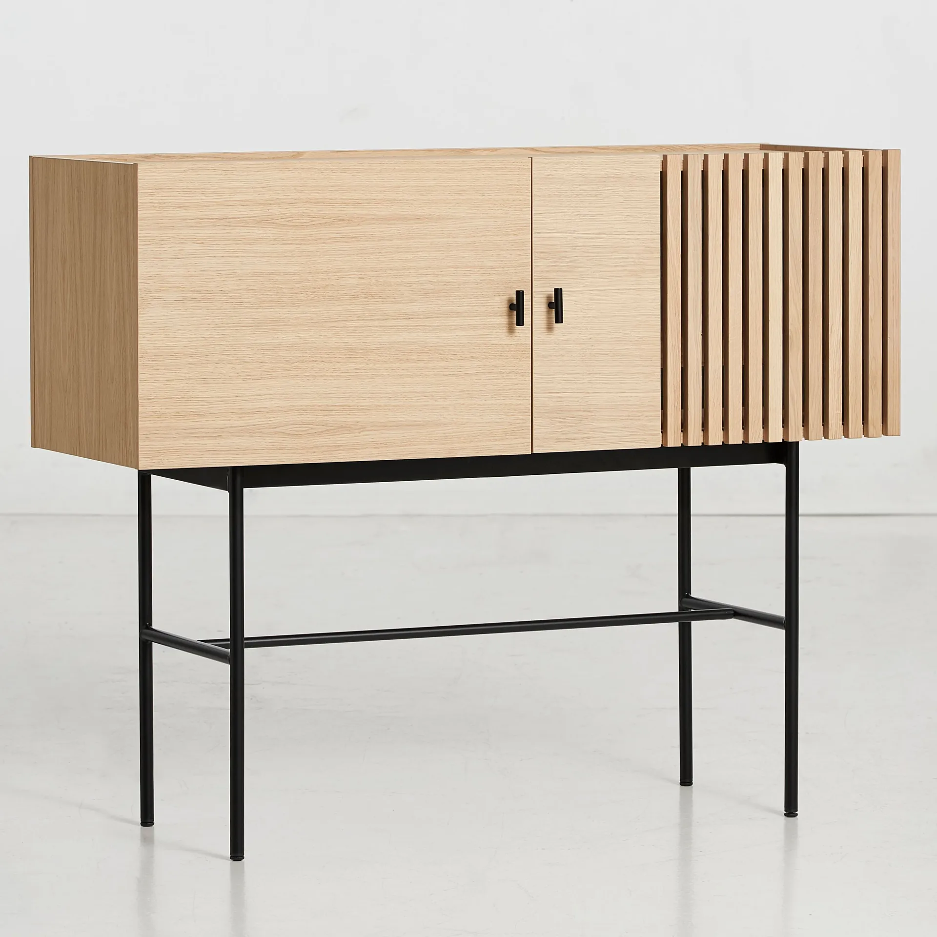 Table d'appoint Array, 120 cm, chêne pigmenté blanc Woud