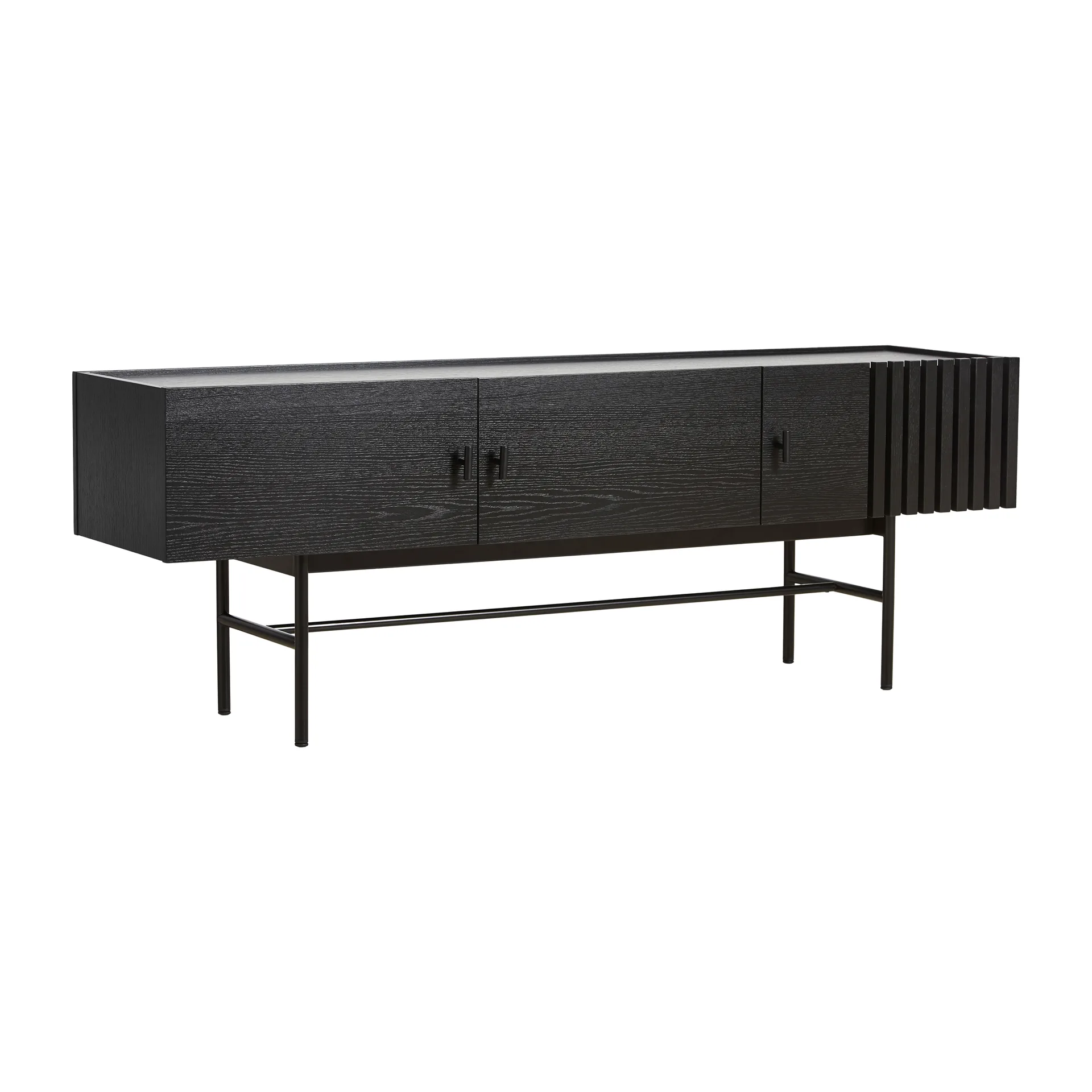 Table d'appoint Array, 150 cm, Chêne peint en noir Woud