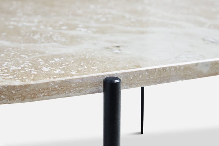 Table d'appoint La Terra, large, Ivoire Woud