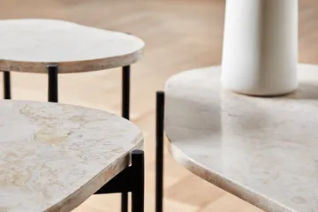 Table d'appoint La Terra, medium - Ivoire - Woud