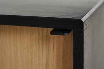 Table d'appoint Virka, hauteur 120 cm - Chêne - noir - Woud