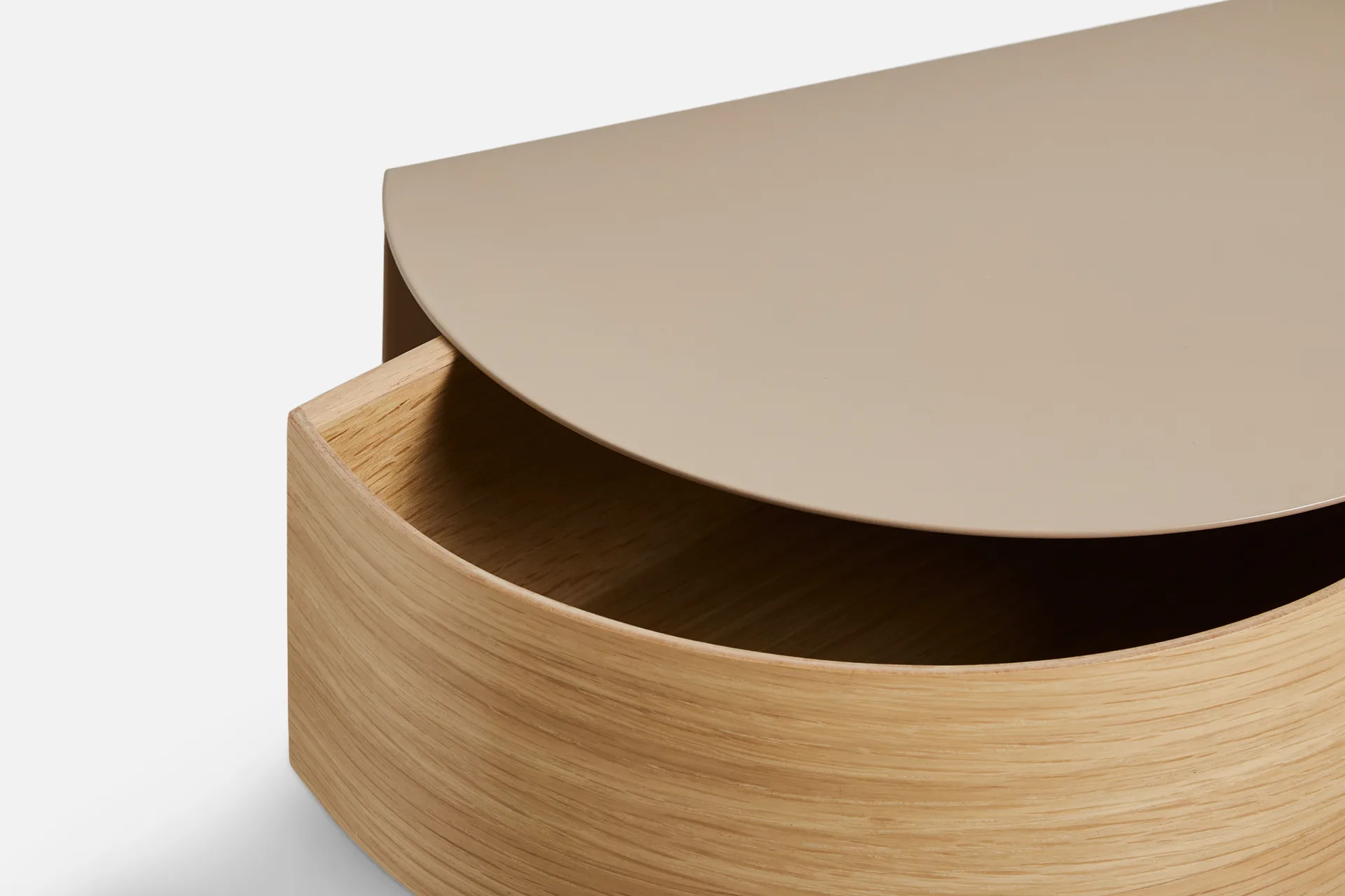 Tablette Wallie, Beige-chêne Woud