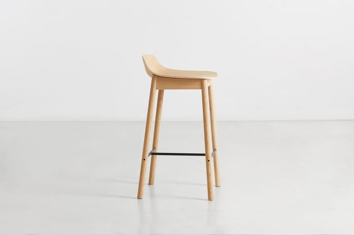 Tabouret de bar Mono 65 cm - Chêne pigmenté blanc - Woud