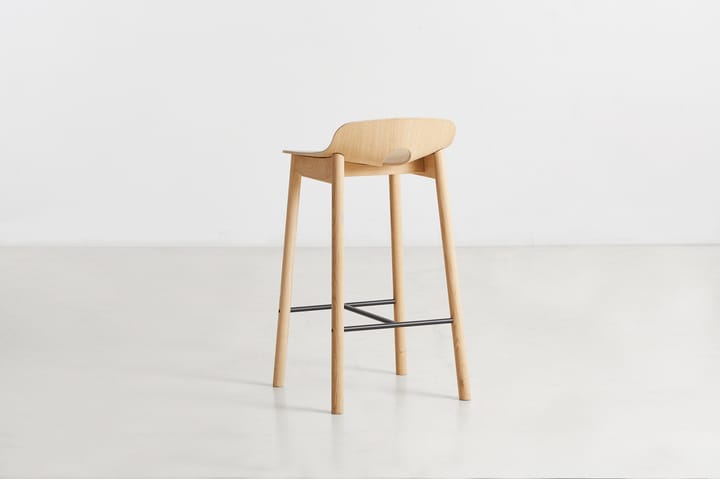 Tabouret de bar Mono 65 cm - Chêne pigmenté blanc - Woud