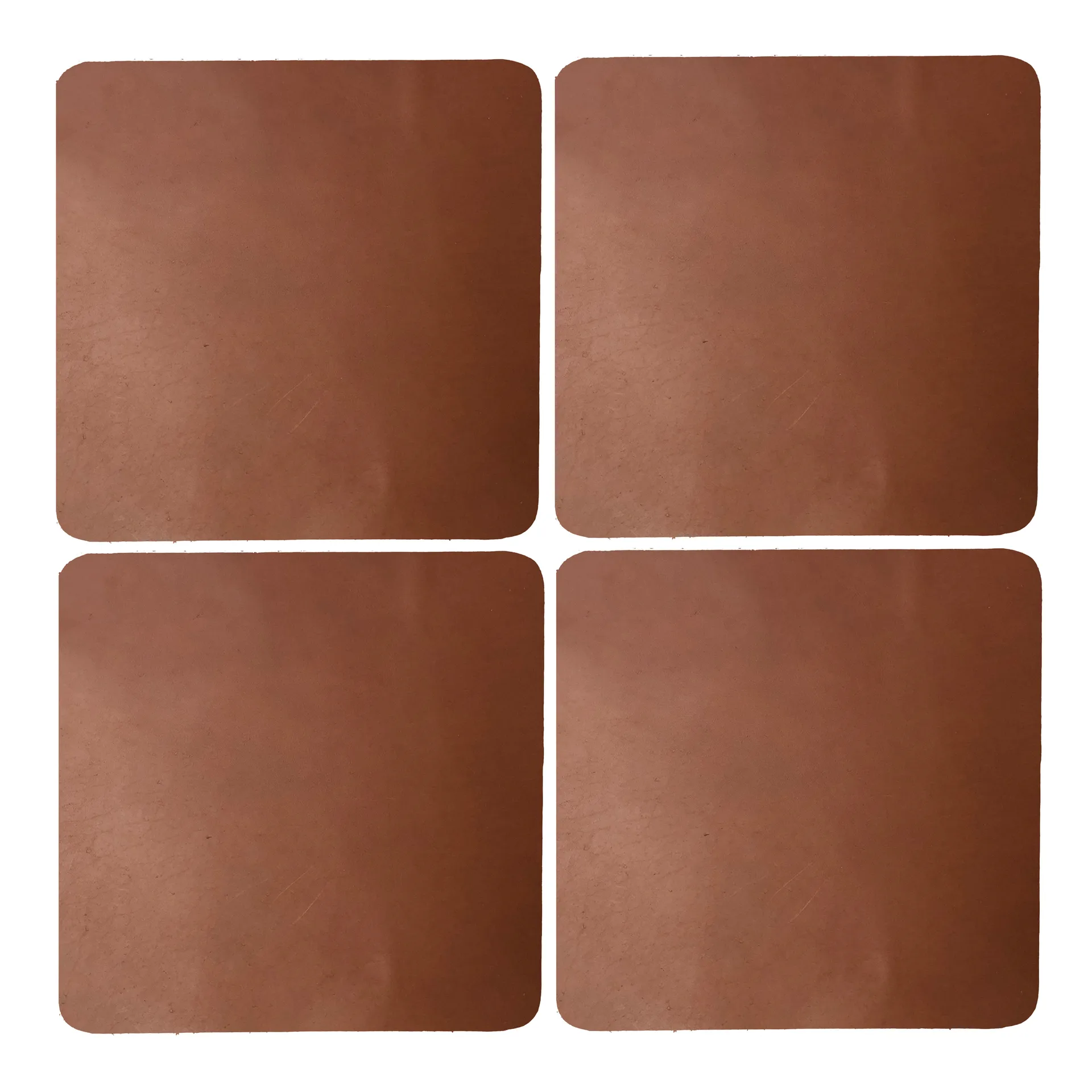 Dessous de Verre Cuba Lot de 4, Cognac Xapron