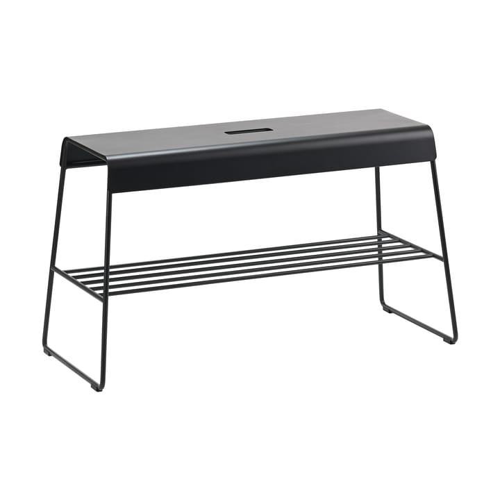 Banc avec étagère A-bench outdoor 45 cm - Black - Zone Denmark